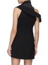 Back View - Click To Enlarge - MONSE - Deconstructed Sleeveless Blazer Dress