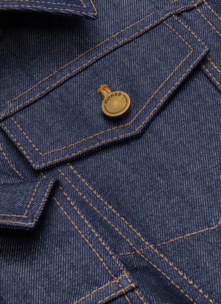 Detail View - Click To Enlarge - MONSE - Crooked denim dress