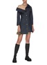 Figure View - Click To Enlarge - MONSE - Crooked denim dress