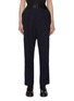 Main View - Click To Enlarge - TOGA ARCHIVES - Scallop Leather Detail Belted Pants