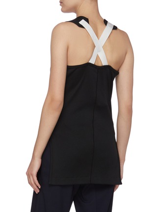 Back View - Click To Enlarge - TOGA ARCHIVES - Cross-back ribbed jersey tank top