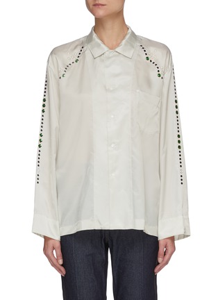 Main View - Click To Enlarge - TOGA ARCHIVES - Jewel Embellished Flare Sleeve Shirt