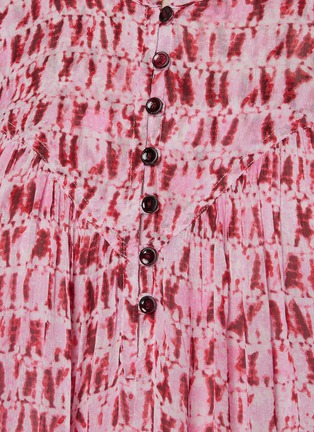 Detail View - Click To Enlarge - ISABEL MARANT ÉTOILE - Tie dye print tiered chiffon dress