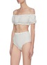 Figure View - Click To Enlarge - PEONY - Biscotti Print Bandeau Bikini Top