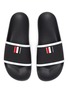 Detail View - Click To Enlarge - THOM BROWNE  - Branded Single Band Slide Slippers