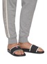 Figure View - Click To Enlarge - THOM BROWNE  - Branded Single Band Slide Slippers