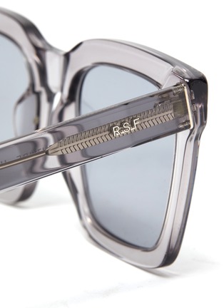 Detail View - Click To Enlarge - SUPER - AALTO NEBBIA' clear acetate frame Sunglasses