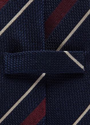 Detail View - Click To Enlarge - STEFANOBIGI MILANO - Striped silk tie