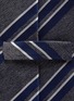 Detail View - Click To Enlarge - STEFANOBIGI MILANO - Striped melange jacquard silk tie