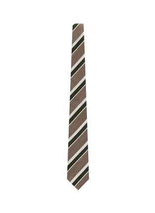 Figure View - Click To Enlarge - STEFANOBIGI MILANO - Striped melange jacquard tie
