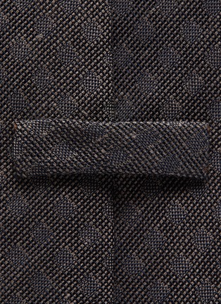 Detail View - Click To Enlarge - STEFANOBIGI MILANO - Faded dots silk-linen tie
