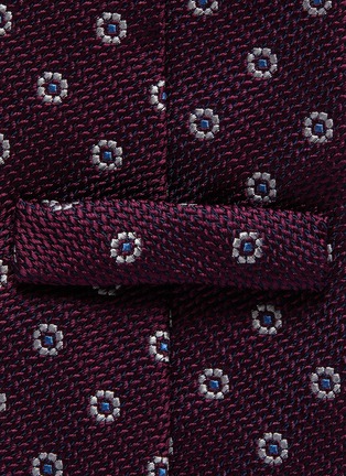 Detail View - Click To Enlarge - STEFANOBIGI MILANO - Jacquard floral print silk tie