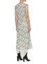 Back View - Click To Enlarge - PETAR PETROV - Avalon' graphic print multi layer silk georgette dress