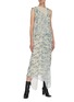 Figure View - Click To Enlarge - PETAR PETROV - Avalon' graphic print multi layer silk georgette dress