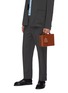Front View - Click To Enlarge - MARK CROSS - 'Gerald' top handle box bag