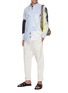 Figure View - Click To Enlarge - JW ANDERSON - Pol Anglada print oversized anchor applique shirt