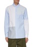 Main View - Click To Enlarge - JW ANDERSON - Logo Embroidered Patchwork Shirt