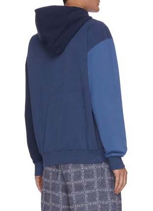 Back View - Click To Enlarge - JW ANDERSON - Colour block panelled hoodie