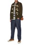 Figure View - Click To Enlarge - JW ANDERSON - Patchwork Oversized Toggles Workwear Jacket