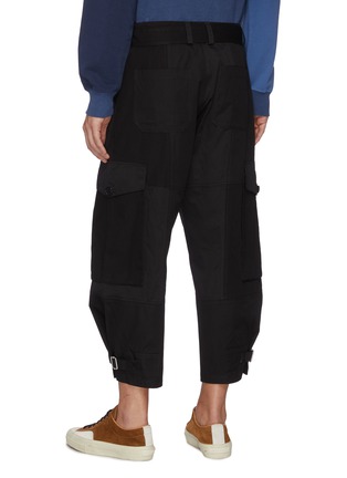 Back View - Click To Enlarge - JW ANDERSON - Belted D-ring Detail Centre Crease Cargo Pants