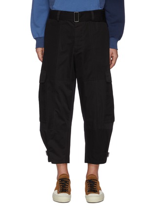 Main View - Click To Enlarge - JW ANDERSON - Belted D-ring Detail Centre Crease Cargo Pants