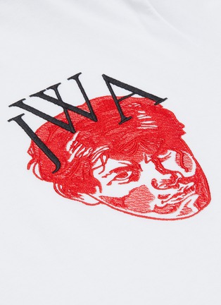  - JW ANDERSON - Pol Anglada embroidered face logo patch T-shirt