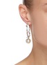 Figure View - Click To Enlarge - INSANE - LISTEN' Swarovski Pearl Sterling Silver Hoop Earrings