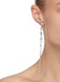 Figure View - Click To Enlarge - INSANE - LISTEN' Asymmetric Embellished Sterling Silver Drop Earrings