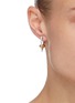 Figure View - Click To Enlarge - INSANE - HIDE AND SEEK' Zirconia Sterling Silver Heart Hoop Earrings