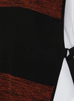Detail View - Click To Enlarge - PETAR PETROV - Nais' colourblock panel sleeveless turtleneck knit top