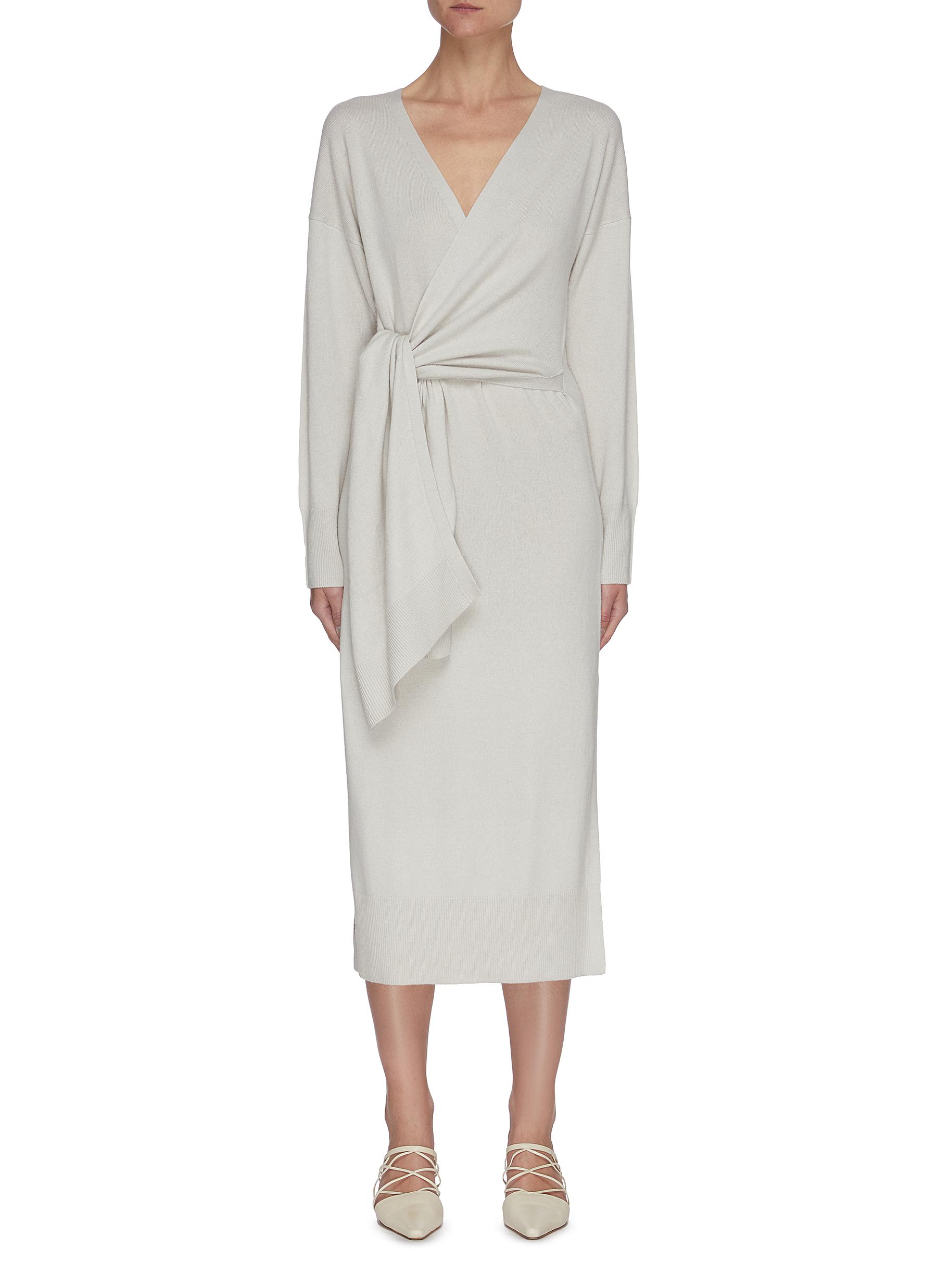 wrap waist dress