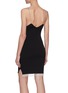 Back View - Click To Enlarge - SIMKHAI - 'BELLA' Embellished Strap Tassel Hem V Neck Mini Dress