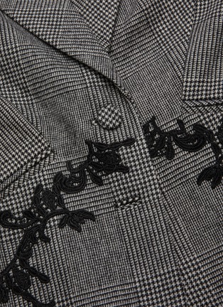  - SIMKHAI - Embroidered Plaid Blazer