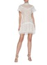 Figure View - Click To Enlarge - SIMKHAI - Flounce Hem Lace Mini Dress