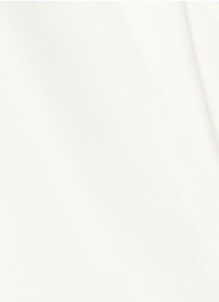  - THEORY - Draped ribbed hem V-neck silk top