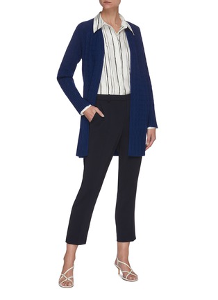 Figure View - Click To Enlarge - THEORY - Malinka' cashmere cable knit belted cardigan