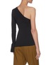 Back View - Click To Enlarge - THEORY - One shoulder rib-knit top