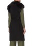 Back View - Click To Enlarge - THEORY - Faux fur collar belted double face wool-cashmere blend vest