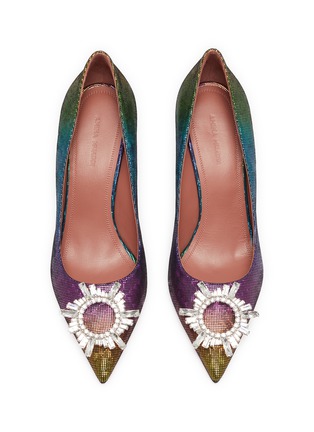 Detail View - Click To Enlarge - AMINA MUADDI - Begum' embellished multi-colour pumps
