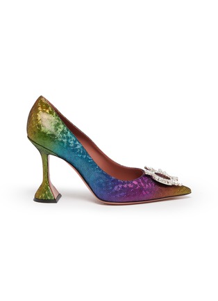 Main View - Click To Enlarge - AMINA MUADDI - Begum' embellished multi-colour pumps