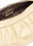 Detail View - Click To Enlarge - MANU ATELIER - RUCHED CYLINDER XX' Ruch Strap Leather Shoulder Bag