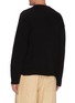 Back View - Click To Enlarge - JIL SANDER - Crochet patch wool sweater