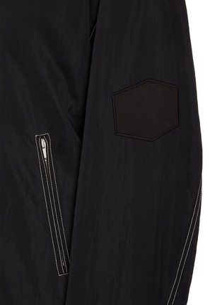  - JIL SANDER - Wrinkled matte techno fabric bomber jacket
