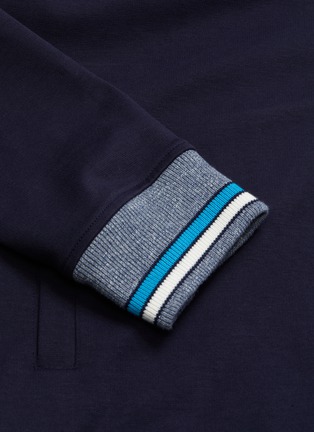  - ORLEBAR BROWN - EGERTON' Colour Rib Stripe Trim Stand Collar Full Zip Track Jacket
