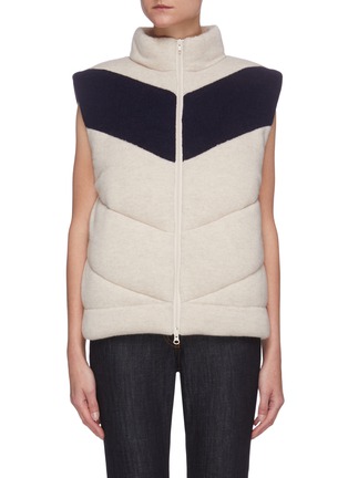 Main View - Click To Enlarge - 3.1 PHILLIP LIM - Colourblock Stand Collar Padded Vest