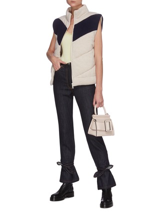 Figure View - Click To Enlarge - 3.1 PHILLIP LIM - Colourblock Stand Collar Padded Vest