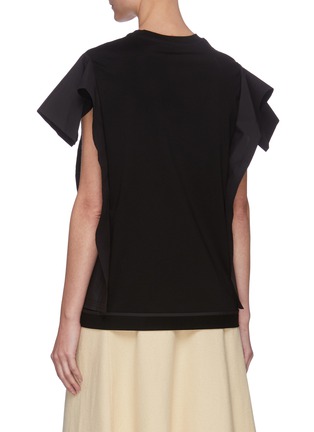Back View - Click To Enlarge - 3.1 PHILLIP LIM - Deconstructed Ruffle Sleeve Panel T-shirt