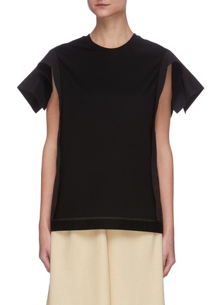 Main View - Click To Enlarge - 3.1 PHILLIP LIM - Deconstructed Ruffle Sleeve Panel T-shirt