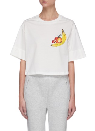 Main View - Click To Enlarge - 3.1 PHILLIP LIM - Sequin Embellished Fruit Graphic Print Crop T-shirt