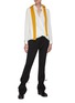 Figure View - Click To Enlarge - 3.1 PHILLIP LIM - Collarless V-neck Crossover Silk Blouse